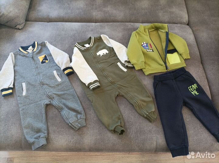 Вещи на мальчика пакетом 80-86-92
