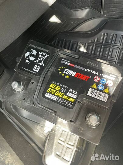 Новый Аккумулятор 60 Евро atlant black