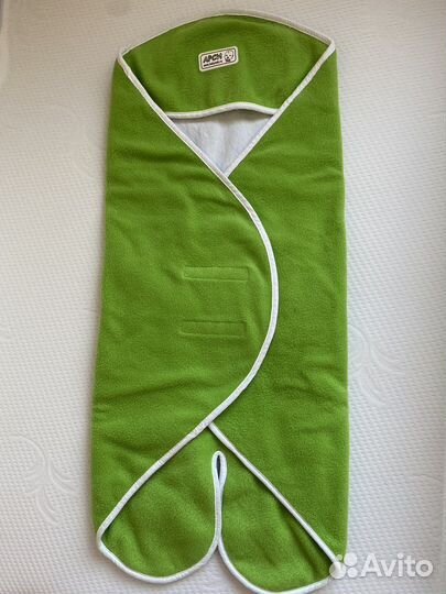 Флисовый конверт зеленый