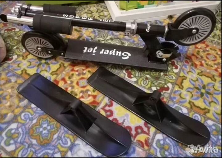 Самокат снегокат 2в1. Новый