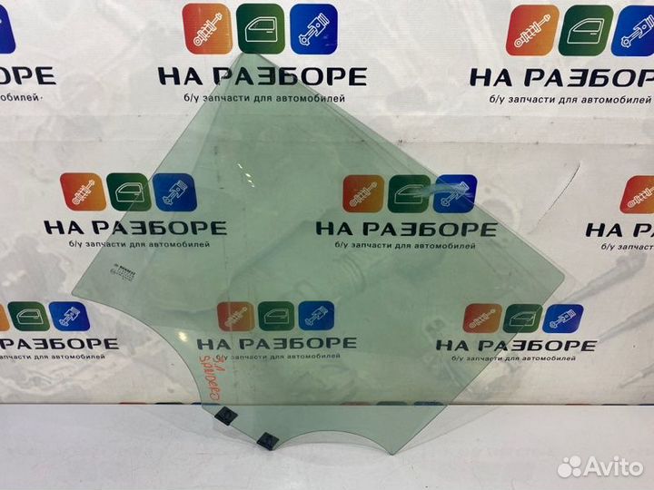 Стекло двери заднее левое Renault Sandero Stepway