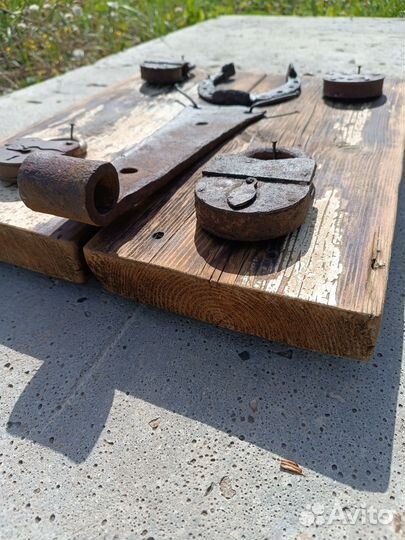 Навесной замок старинный. Панно настенное лофт