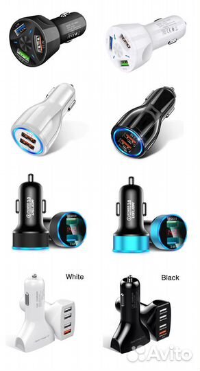 Быстрая QC 3.0 автомобильная зарядка USB