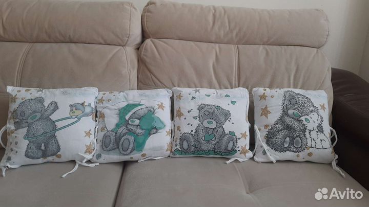 Бортики Подушки Тедди