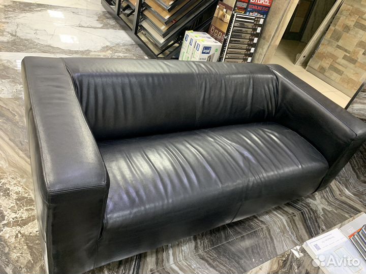 Кожаный диван IKEA