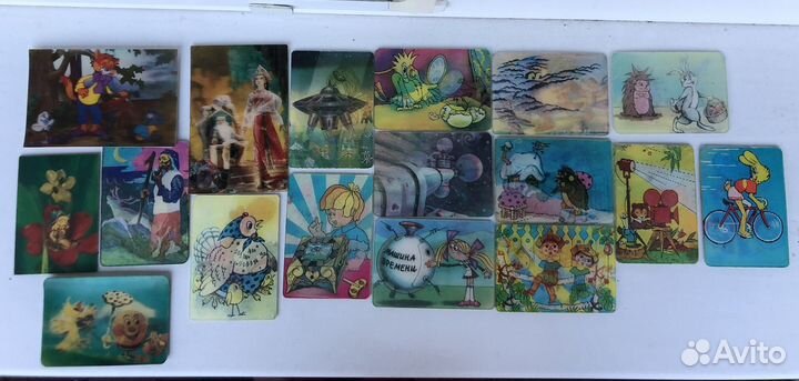 Переливающиеся календарики СССР