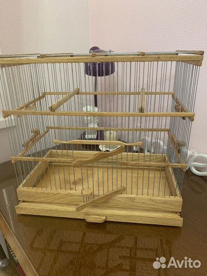 Клетка для птиц из дерева