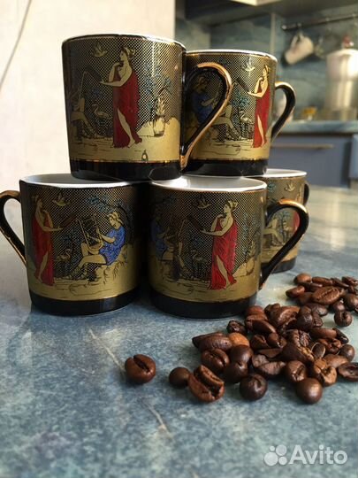 Кофейные чашки 6 штук