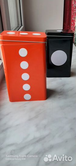 IKEA набор банок металл