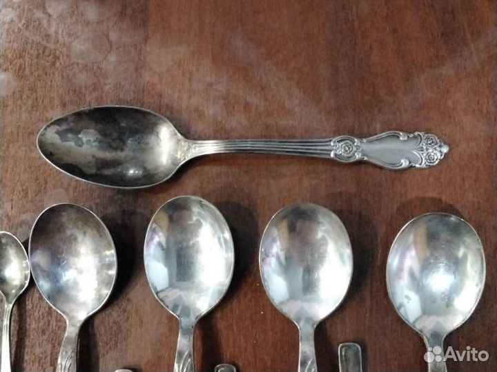 Набор столовых приборов мельхиор СССР