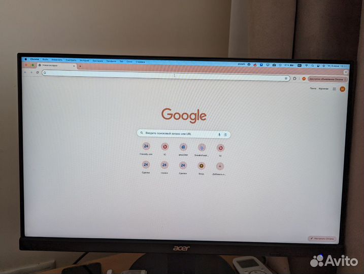 Безрамочный монитор Acer KB242 23,8 дюйма