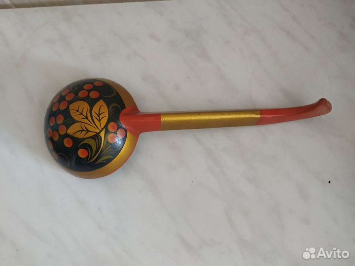 Ваза маленькая. Половник хохлома