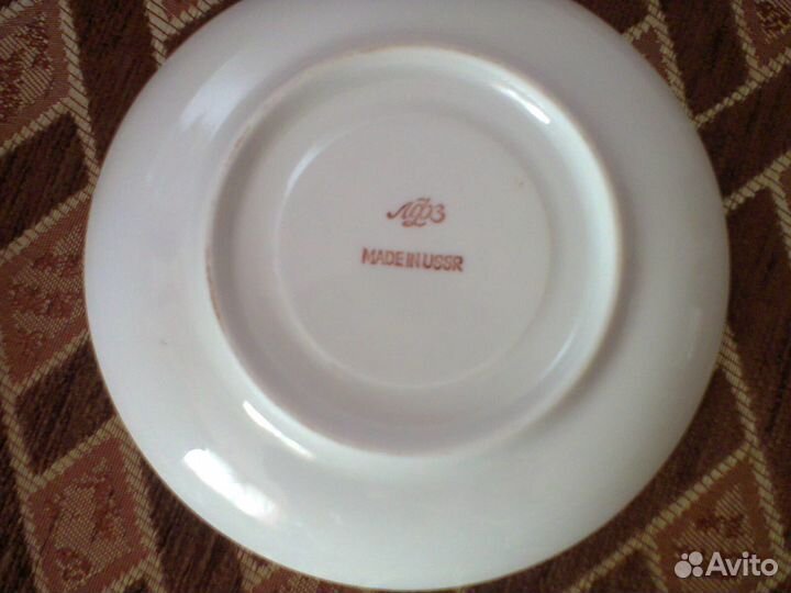 6 чайных пар Мифическая птица лфз, СССР