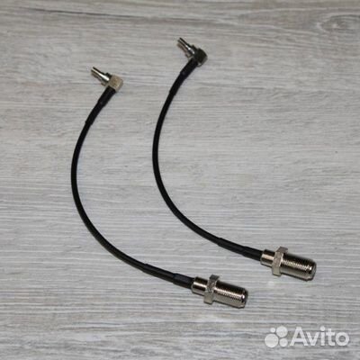 Комплект пигтейлов (2 шт) F-female/CRC9 к модемам