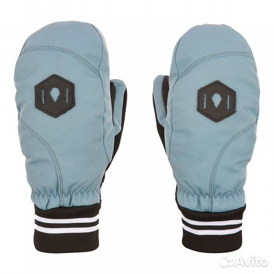 S) варежки Ж volcom bistro mitt green ASH