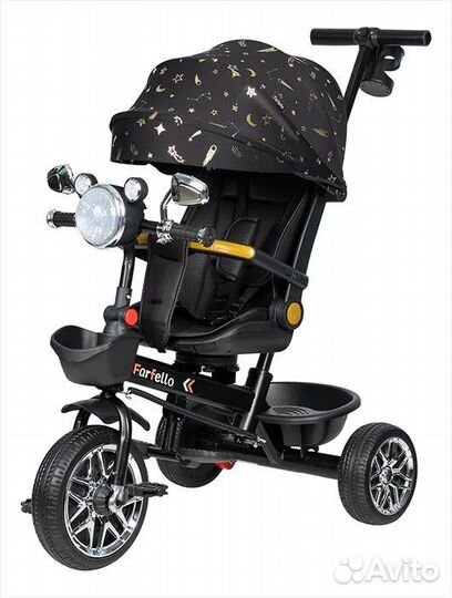 Велосипед с ручкой складной