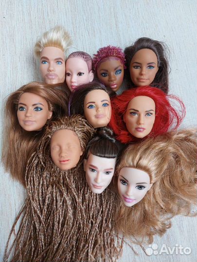 Лот голов Барби под ооак