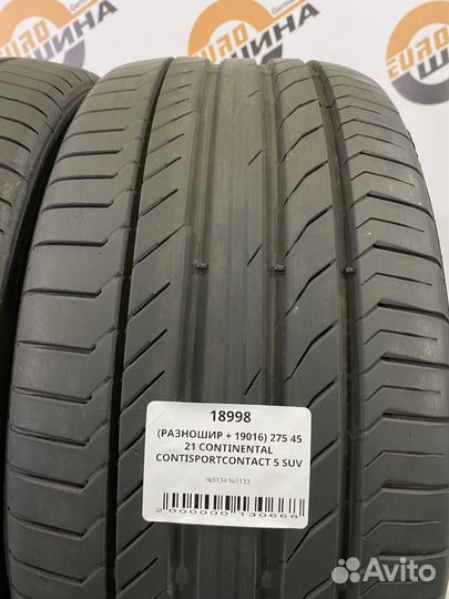 Continental ContiSportContact 5 SUV 275/45 R21 и 315/40 R21