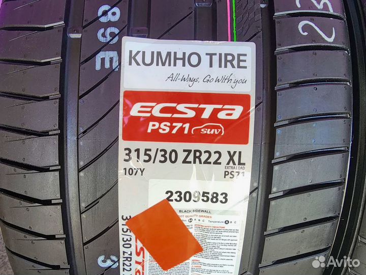 Kumho Ecsta PS71 SUV 275/35 R22 и 315/30 R22