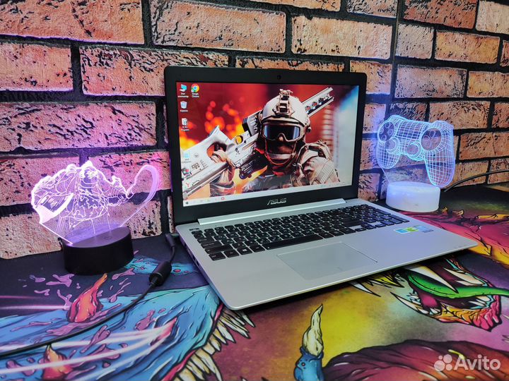 Игровой asus i7 4Gb Видео 12 озу SSD