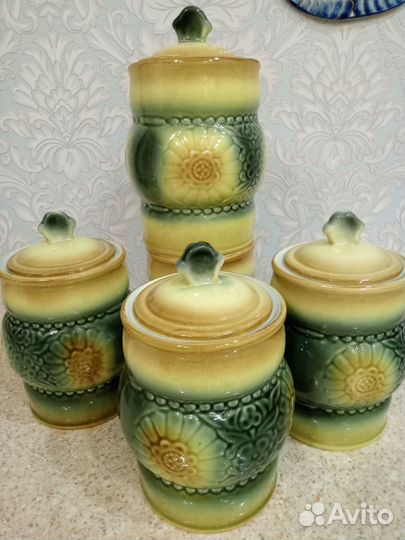 Керамические изделия СССР с крышкой