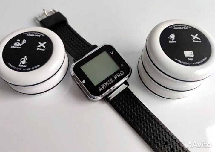 Кнопка вызова персонала, официанта, часы-пейджер