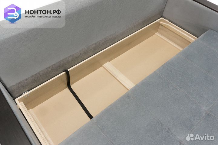 Диван еврокнижка Денвер серый