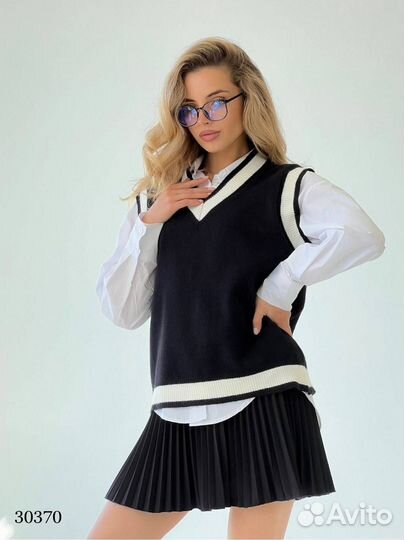 Жилет трикотажный 5цветов 42/48