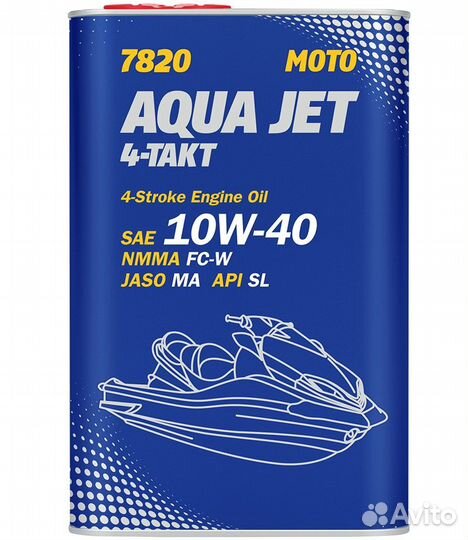 7820 mannol Aqua Jet 4-takt Масло Моторное Синтети