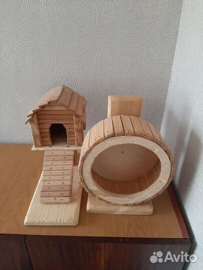 Колесо+домик. Клетка+вольер