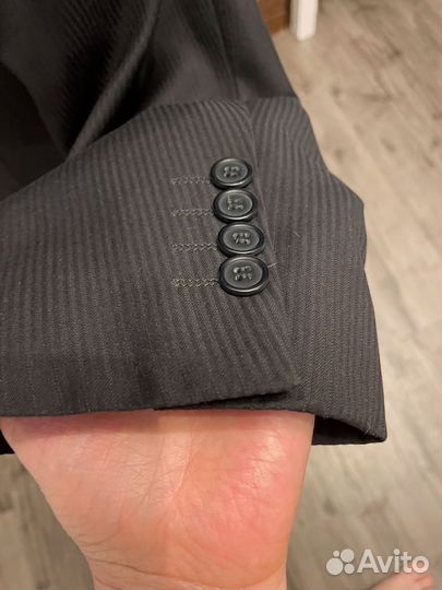 Костюм деловой мужской тройка черный