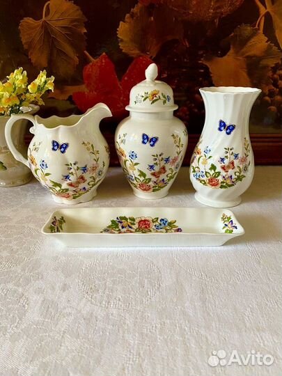 Винтажный фарфор, чайница Aynsley