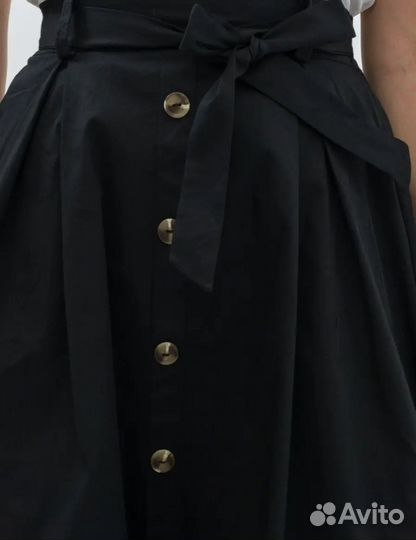 Юбка школьная чёрная размер S (40-42)