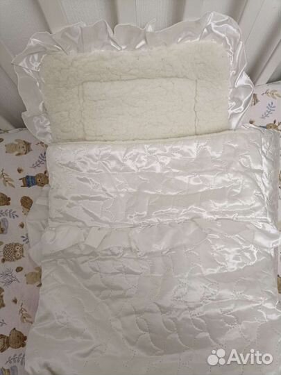 Конверт и одеялко на выписку теплое