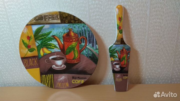 Тарелка для торта с лопаткой