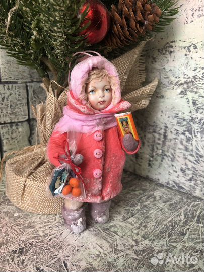 Ёлочные игрушки из ваты