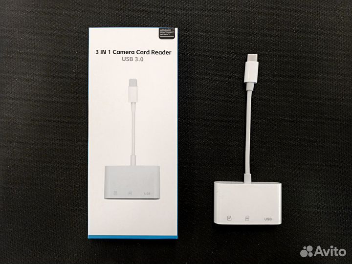 Переходник под USB, SD и Micro SD карту на Type-C