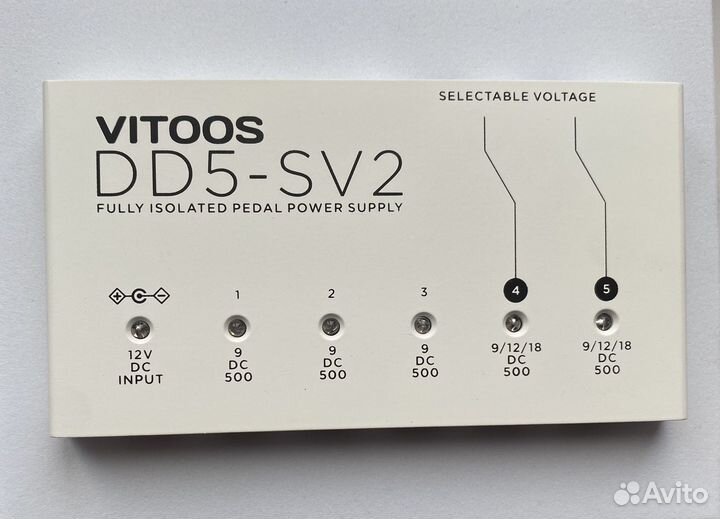 Блок питания для гитарных педалей Vitoos