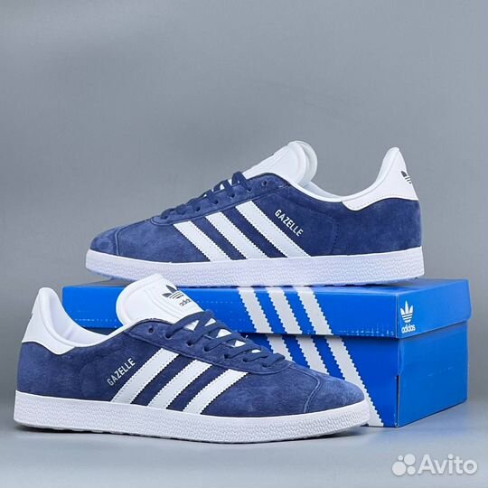 Adidas gazelle blue кроссовки