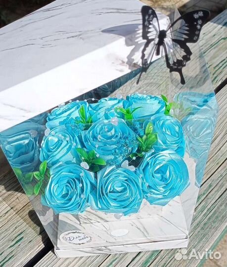 Букет из атласных лент