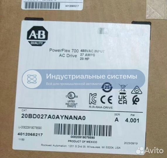 Преобразователь Allen-Bradley 20BD027A0aynana0