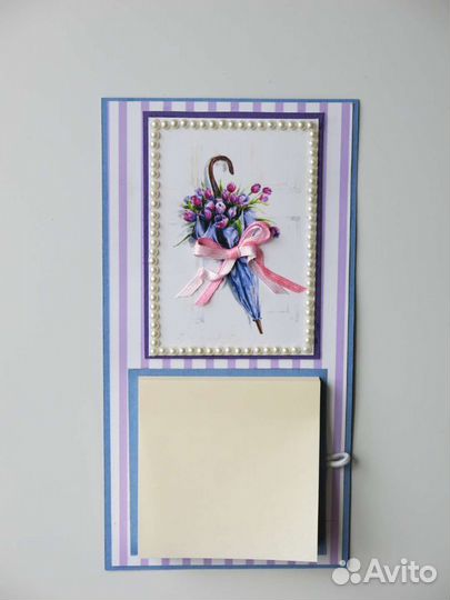 Магнит на холодильник с блоком для записей