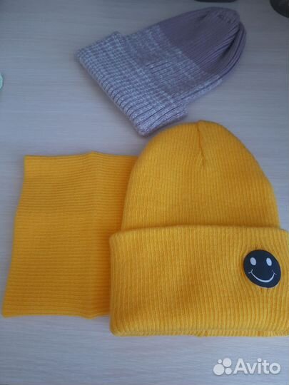 Шапка и снуд комплект для девочки