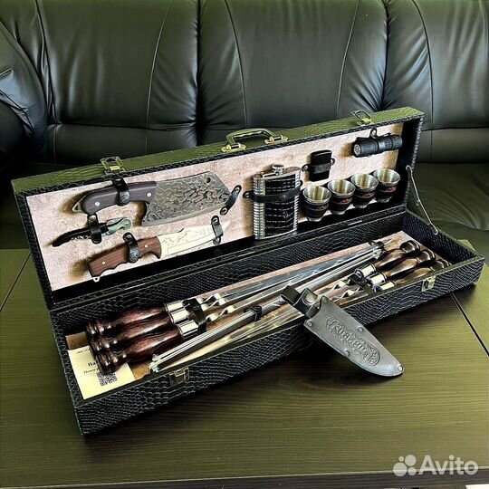 Мужской подарочный набор шампуров