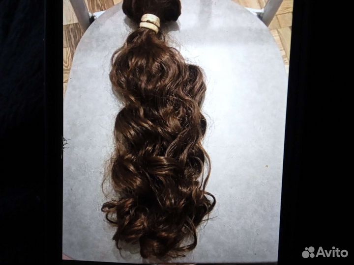 Волосы натуральные срез