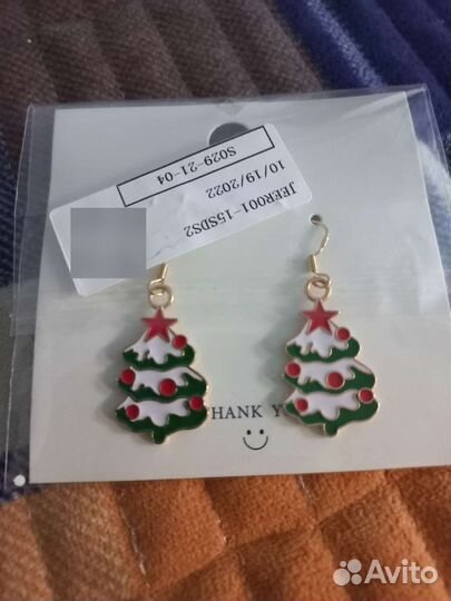 Серьги Новый год