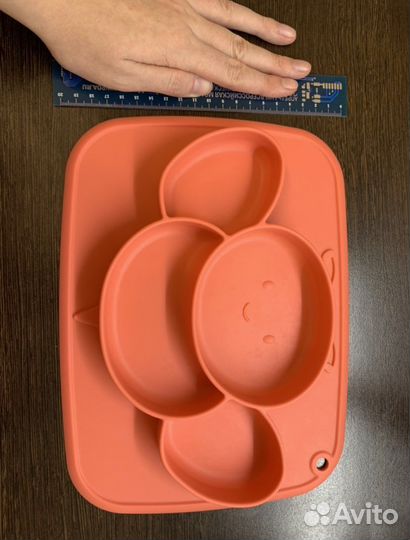 Тарелка секционная силиконовая