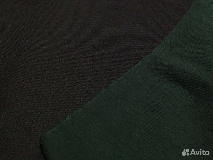 Футер фуллайкра цвет темно зелёный, сиреневый