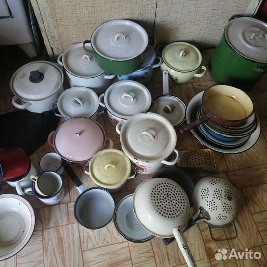 Эмалированная посуда СССР