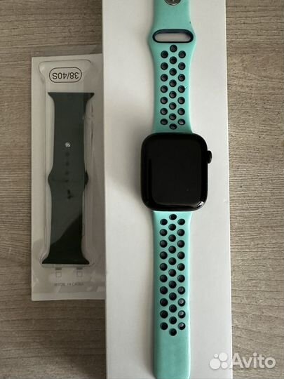 Apple watch 45мм, green sport